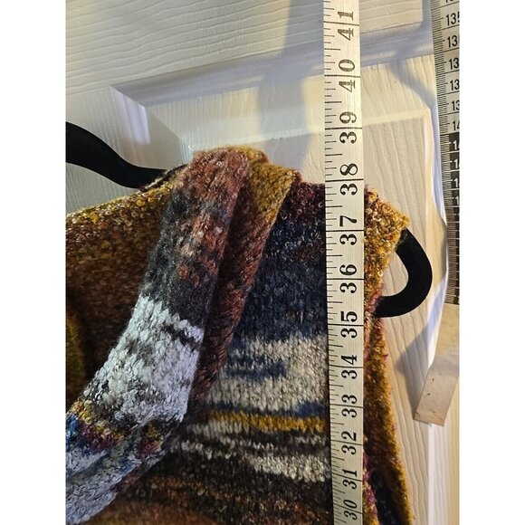 Rain + Rose Sleeveless Hooded Long Boho Cardigan Sweater. Wool Blend. Size Small - Picture 12 of 12